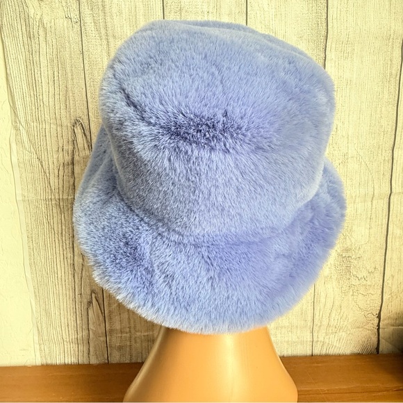 Donna Salyer’s Fabulous Furs Periwinkle Le Mink Faux Fur Coat & Bucket Hat Sz XL - Picture 9 of 12